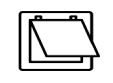 Simple black silhouette of a dog