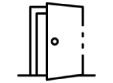 Simple black silhouette of a cat
