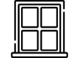 Simple black silhouette of a cat