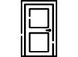 Simple black silhouette of a cat